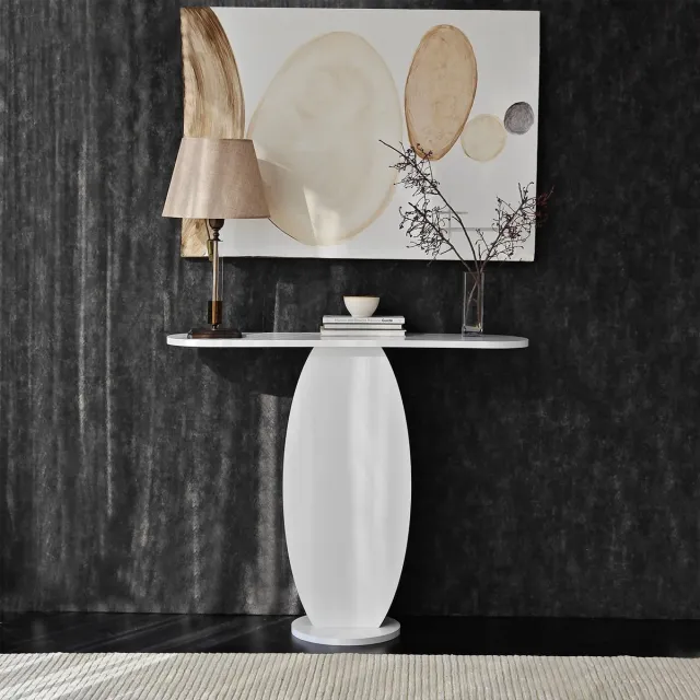 Skye Decor , Ladekast, Ellittica - White, Gemelamineerde spaanplaat, Wit, 100 x 30 x 81 cm
