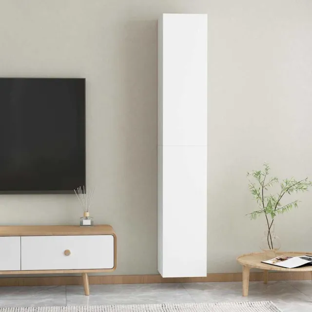 vidaXL Tv-meubels 2 st 30,5x30x90 cm bewerkt hout wit, foto 2
