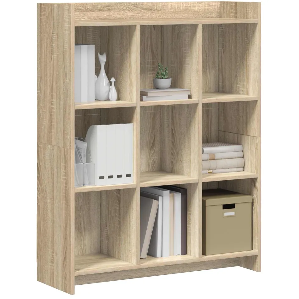vidaXL Boekenkast Sonoma Eiken 87,5 x 30 x 111 cm Bewerkt hout Bruin