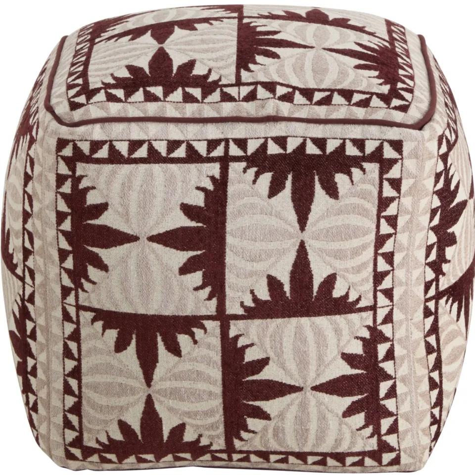NOUS Living poef Moos beige/bruin/naturel, foto 3