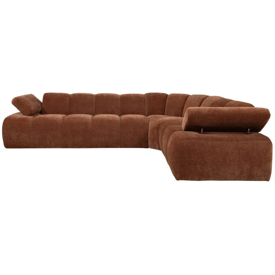 WOOOD Mojo Hoekbank Rechts - Bouclé - Beige Melange - 74x310x230, foto 2