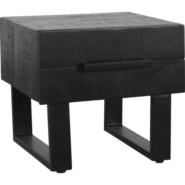 LABEL51 Santos Salontafel - Zwart - Hout - 50 cm