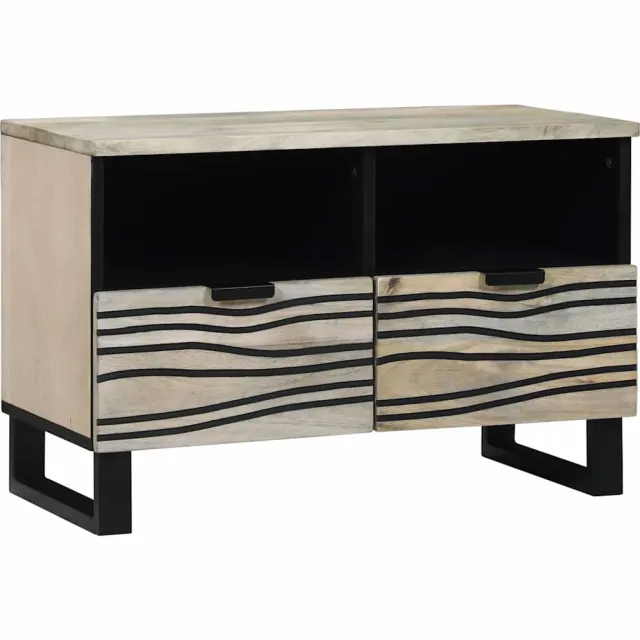 vidaXL TV Eenheden 70 x 33 x 46 cm Wit Bewerkt hout