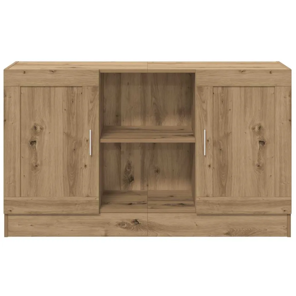 vidaXL Dressoir 120x30,5x70 cm bewerkt hout artisanaal eikenkleurig, foto 4