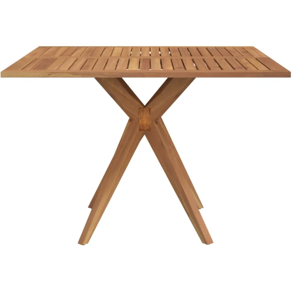 vidaXL Tuintafel vierkant 110x110x75 cm massief acaciahout Bruin