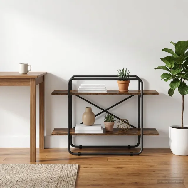 vidaXL Boekenrek 2-laags 100 x 35 x 70 cm PB Gerookt eiken Bruin