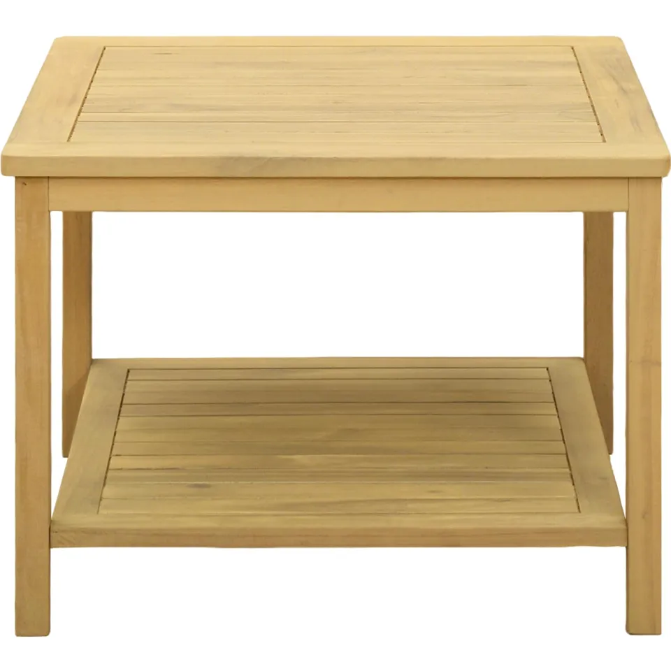 vidaXL Bijzettafel Olie naturel 60 x 60 x 45 cm Massief Acaciahout, foto 4