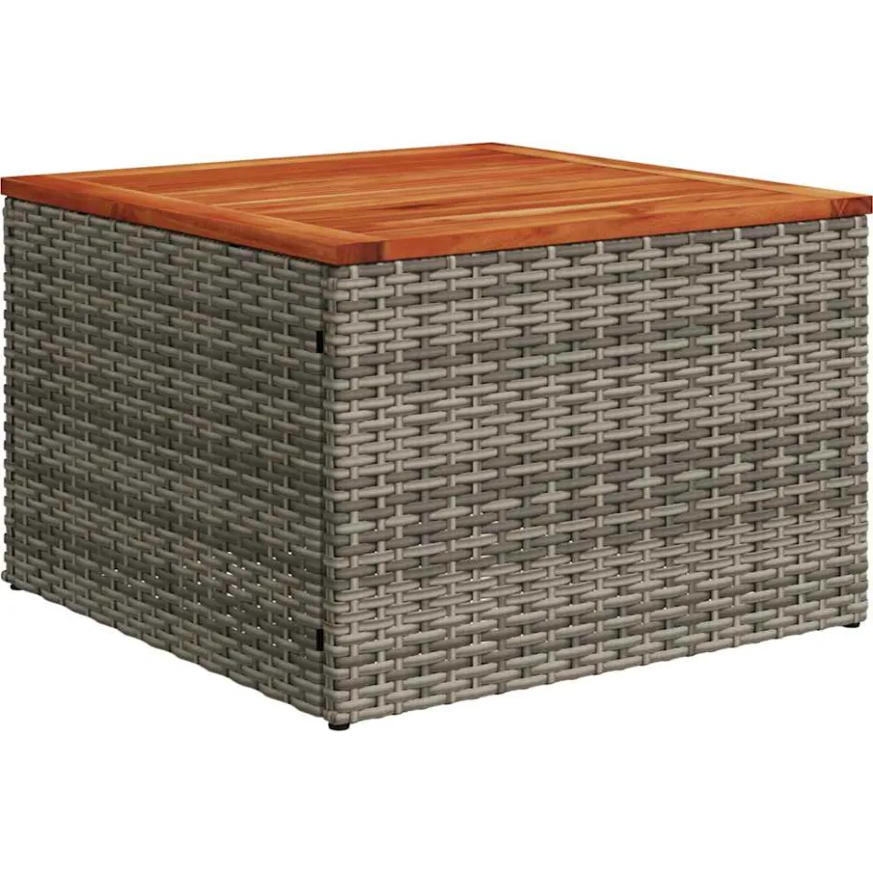 vidaXL 7-delige tuinbankset met kussens, grijs polyrotan, foto 4