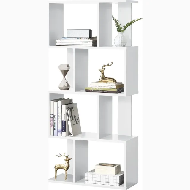 en.casa Boekenkast schap Marseille 130x60x24 cm wit