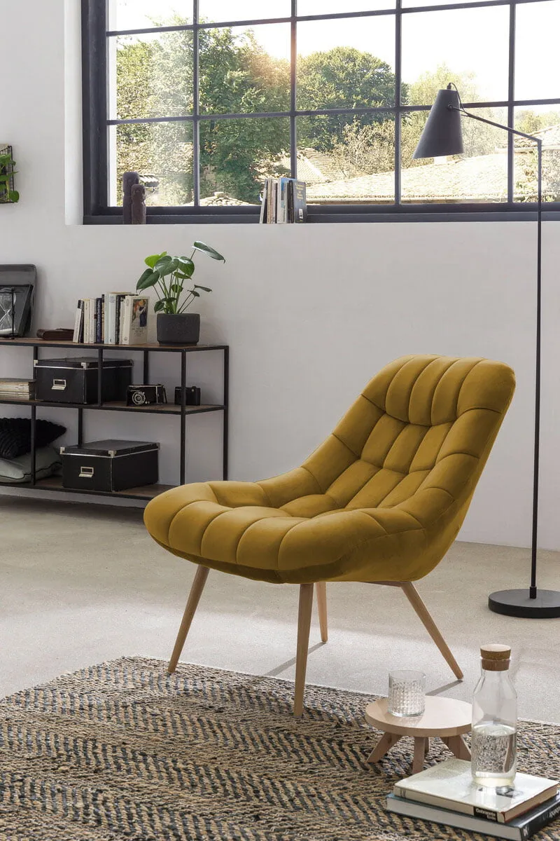 fauteuil Louis geel, foto 6