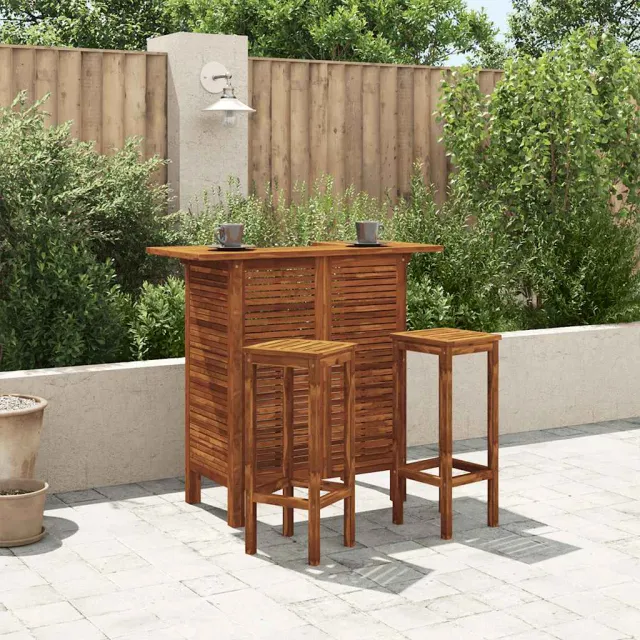 vidaXL Bartafel 110x50x105 cm massief acaciahout bruin, foto 2