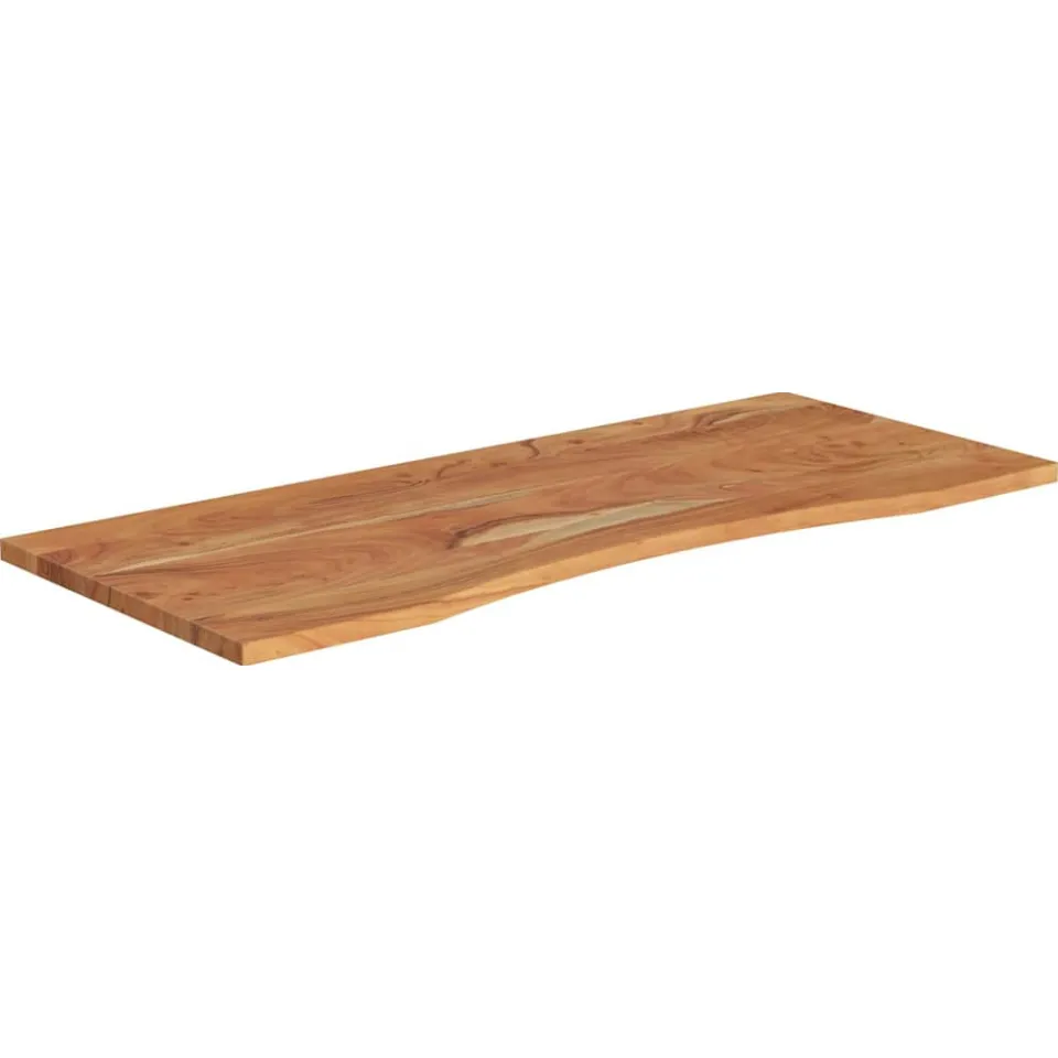 vidaXL Bureaublad rechthoekig 110x50x2,5 cm massief acaciahout Bruin