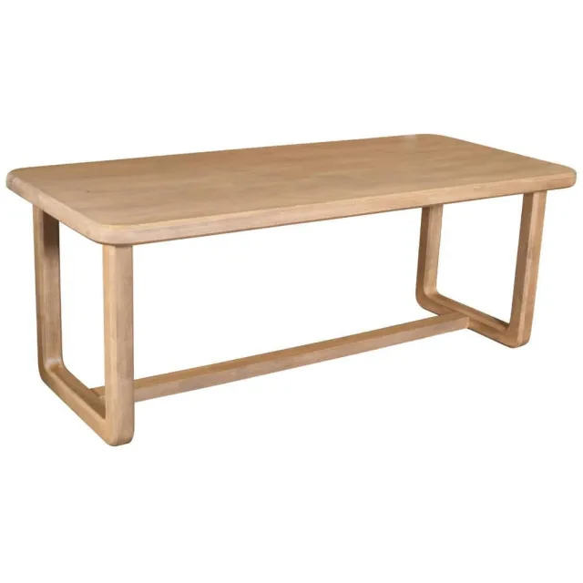 Giga Meubel Eettafel Loja - Rechthoek Naturel Mangohout - 250x90x76cm bruin