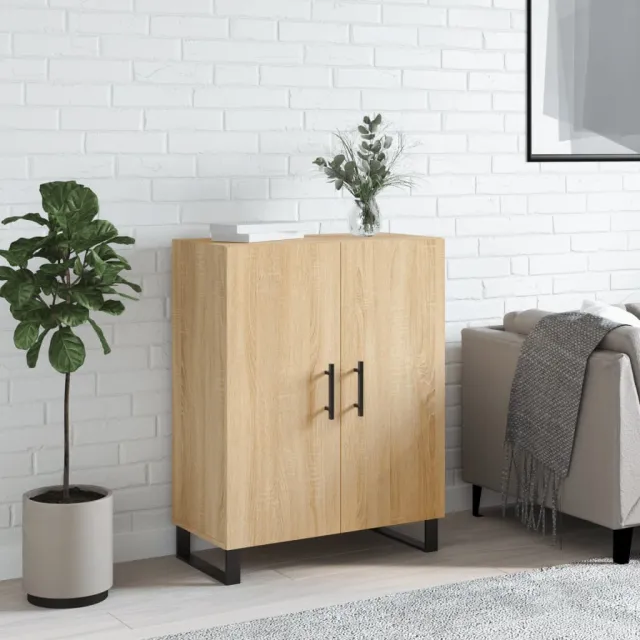 vidaXL Dressoir 69,5x34x90 cm bewerkt hout sonoma eikenkleurig, foto 2