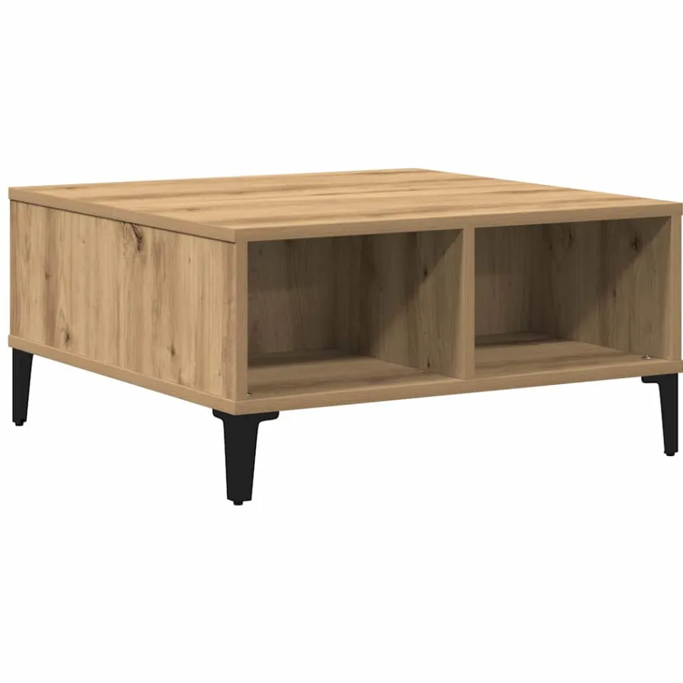 vidaXL Salontafel Artisan Eiken 60 x 60 x 30 cm Bruin