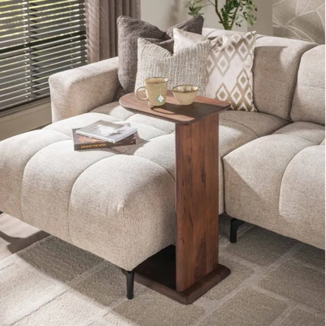 Meubelplaats Overzettafel Mova acaciahout - bruin - japandi - 30x45x77 cm