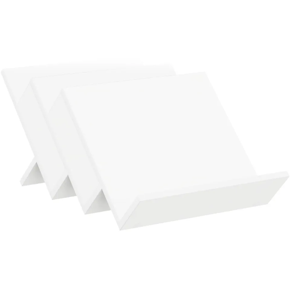 vidaXL Tijdschrift Rek met plank Wit 53 x 40 x 28,5 cm Bewerkt hout, foto 3