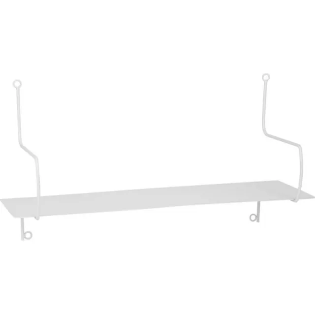 OSTARIA Wandplank Laurie - wit - metaal - 50 cm - muurplank - hangplank