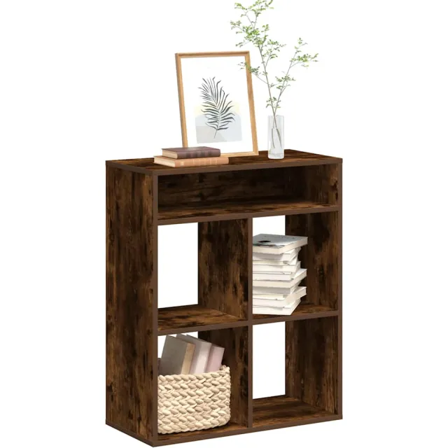 vidaXL Boekenkast 66x31x80 cm bewerkt hout gerookt eikenkleurig Bruin