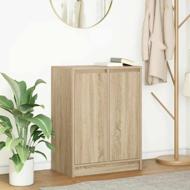 vidaXL Dressoir 57x34x76 cm bewerkt hout sonoma eikenkleurig, foto 2