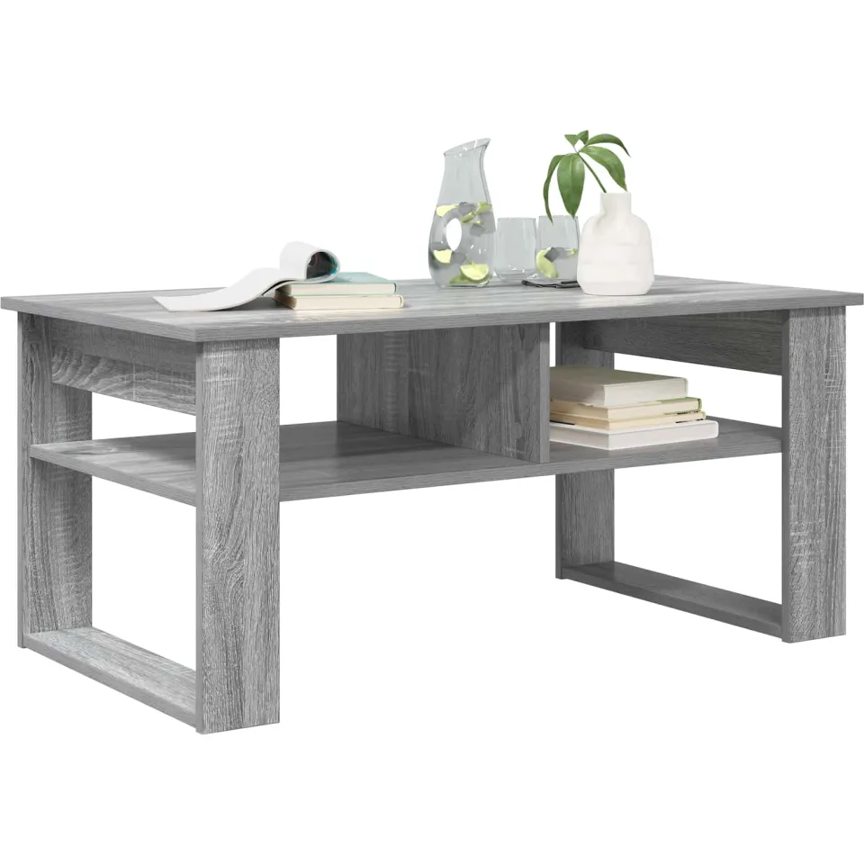 vidaXL Salontafel Grijs Sonoma 96 x 54 x 44 cm Bewerkt hout, foto 3