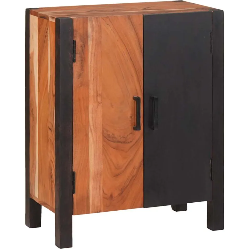 vidaXL Dressoir 3 st Bruin 55 x 30 x 75 cm Massief Acaciahout, foto 3