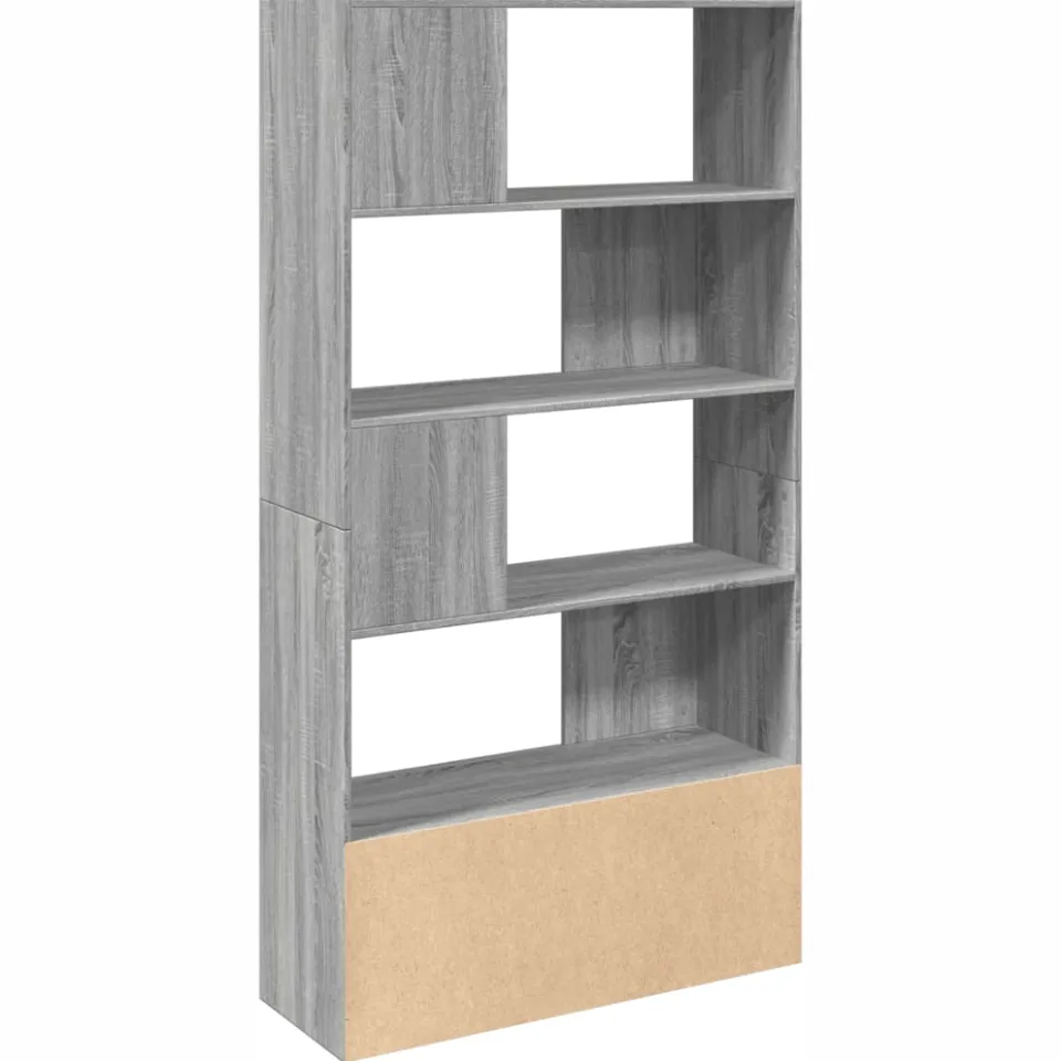 vidaXL Boekenkast 100x36x189 cm bewerkt hout grijs sonoma eikenkleurig, foto 4