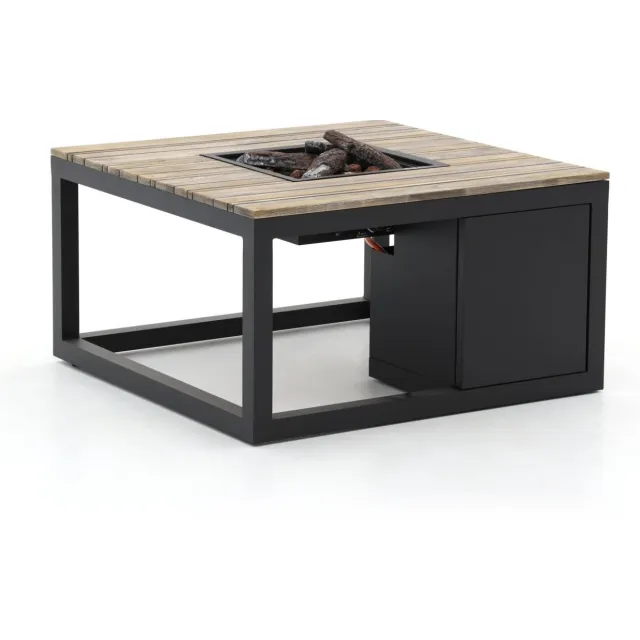 Cosi Cosiraw lounge vuurtafel 100x100x55cm Grijs