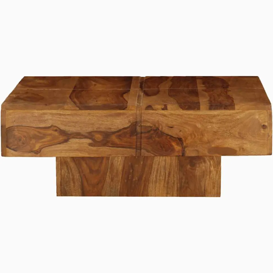 vidaXL Salontafel 80x80x30 cm massief acaciahout Bruin
