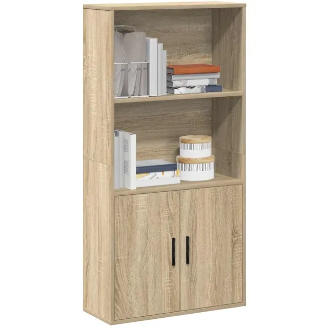 vidaXL Boekenkast 60x24x120 cm bewerkt hout sonoma eikenkleurig Bruin