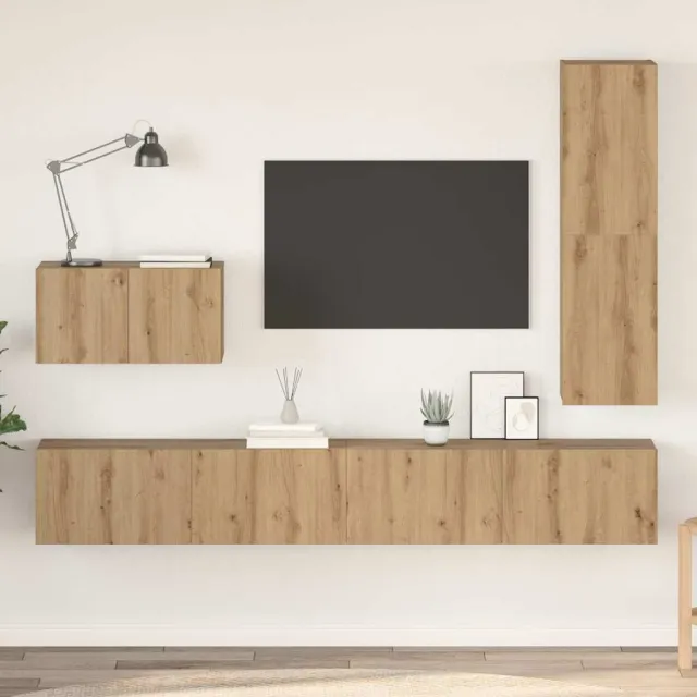 vidaXL Tv-meubelset 4 st 30,5 x 30 x 110 cm Artisan Eiken, foto 2