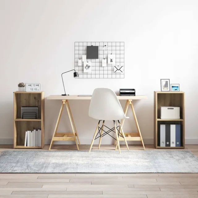 vidaXL Tv-meubelset 2 st 37 x 35 x 72 cm Artisan Eiken Bruin