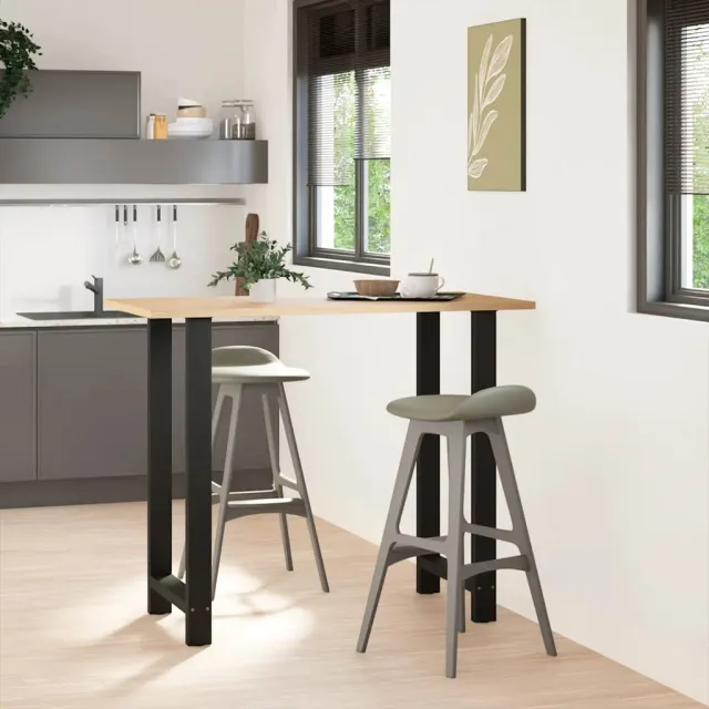 vidaXL Bartafelpoten 2 st 60x(110-111) cm staal zwart