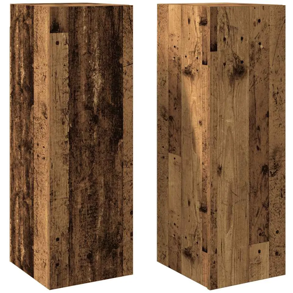 vidaXL Tv-meubelen 2 st 30,5x30x90 cm bewerkt hout oud houtkleurig Bruin