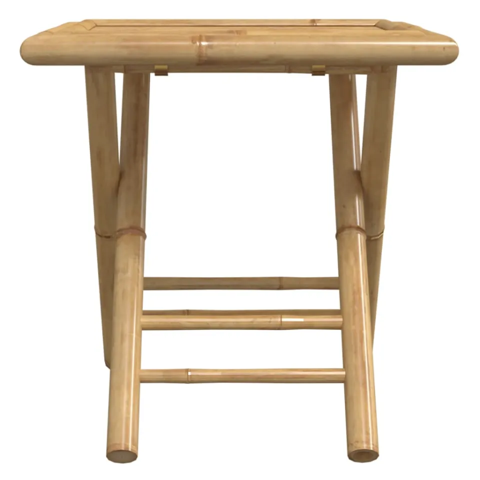 vidaXL Tuintafel inklapbaar 45x45x45 cm bamboe Bruin