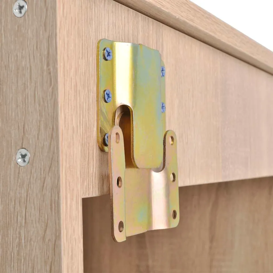 vidaXL 8-delige Badkamermeubelset met wastafel beige, foto 4