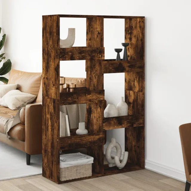 vidaXL kamerscherm 100x33x155,5 cm bewerkt hout gerookt eikenkleurig Bruin