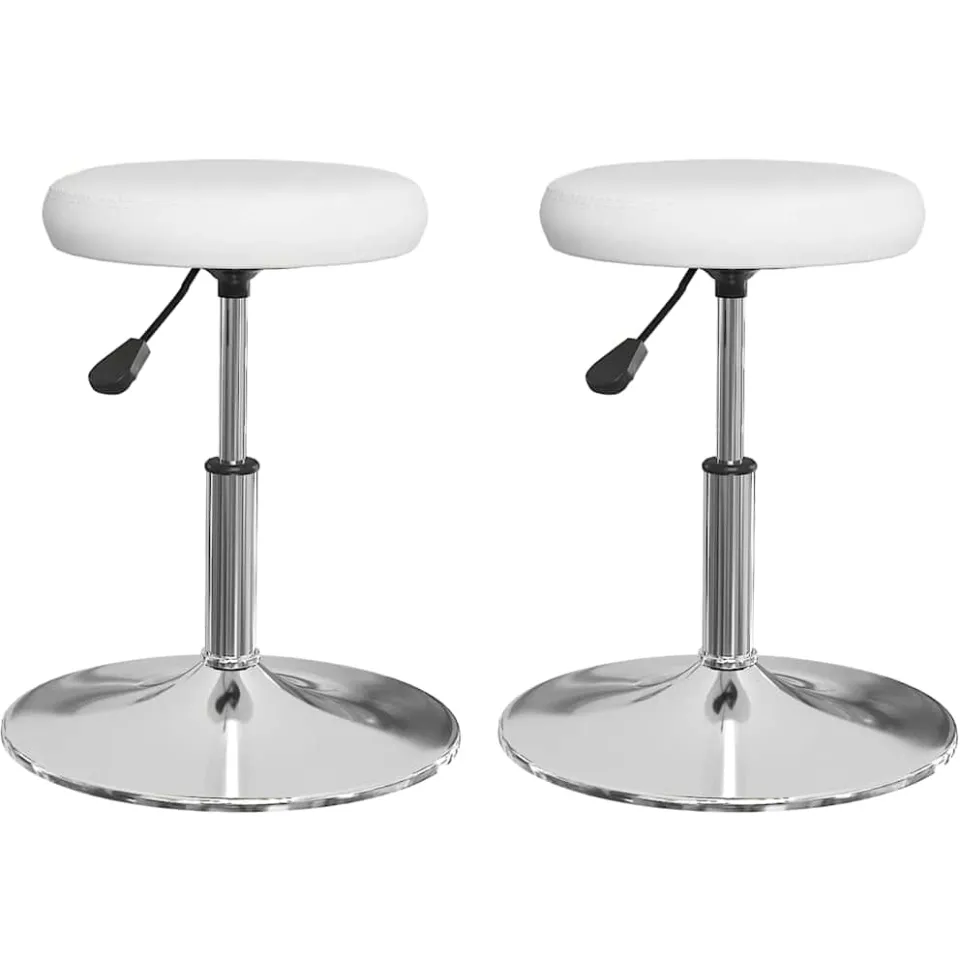 vidaXL Eetkamerstoelen 2 st kunstleer wit, foto 3