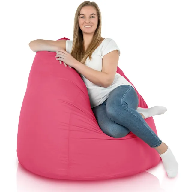 Italpouf Roze XXL Zitzak Puf Outdoor Waterdicht met Vulling