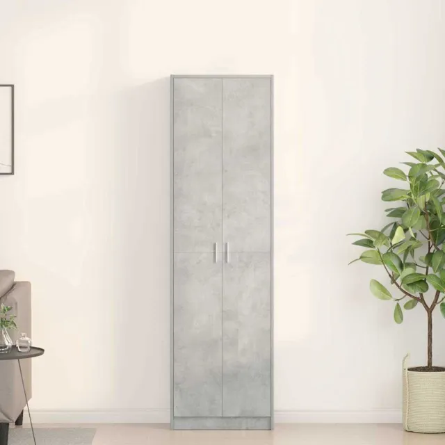 vidaXL Kledingkast Beton Grijs 55 x 25 x 189 cm
