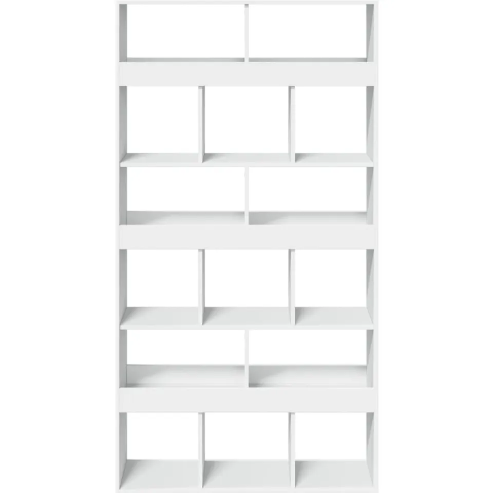 vidaXL Boekenkast 100x33x187,5 cm bewerkt hout wit, foto 4