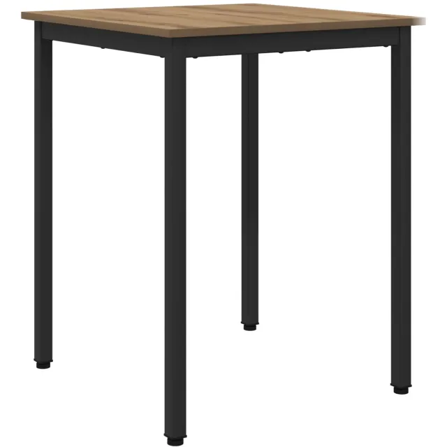 vidaXL Eettafels - 60 - x - 60 - x - 75 - cm - Bewerkt - hout - Artisanaal - eiken Artisanaal eiken