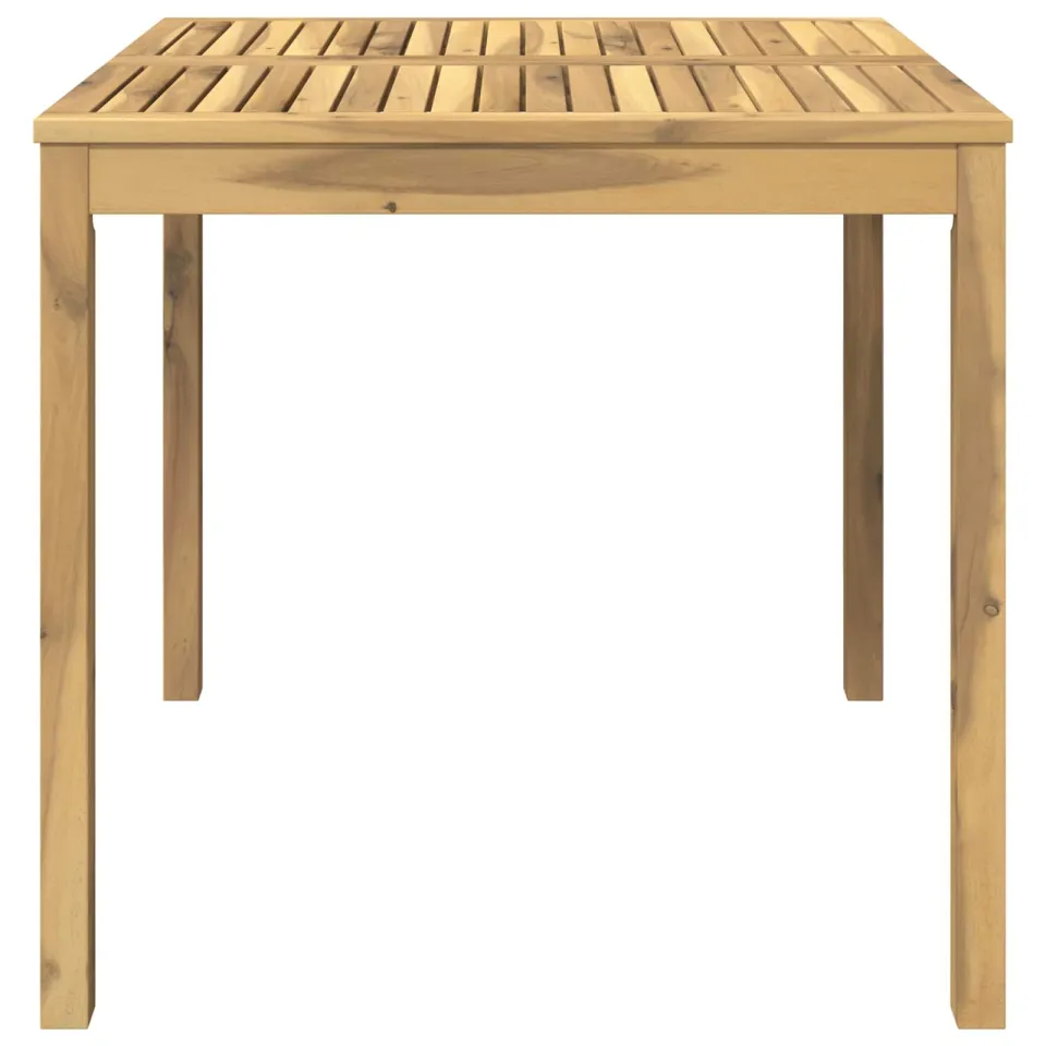 vidaXL Tuindiner tafel LAREN Witgewassen 80 x 80,5 x 75 cm Bruin