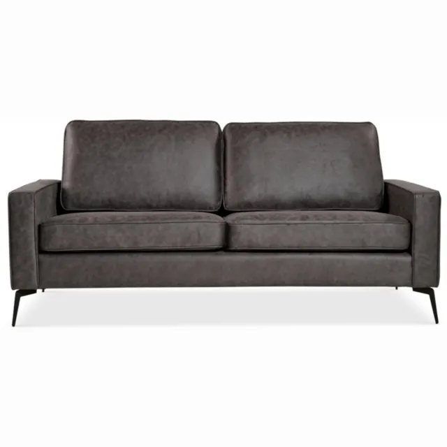 Giga Living 2-Zits Bank Noa Microleder Antraciet - Giga Meubel