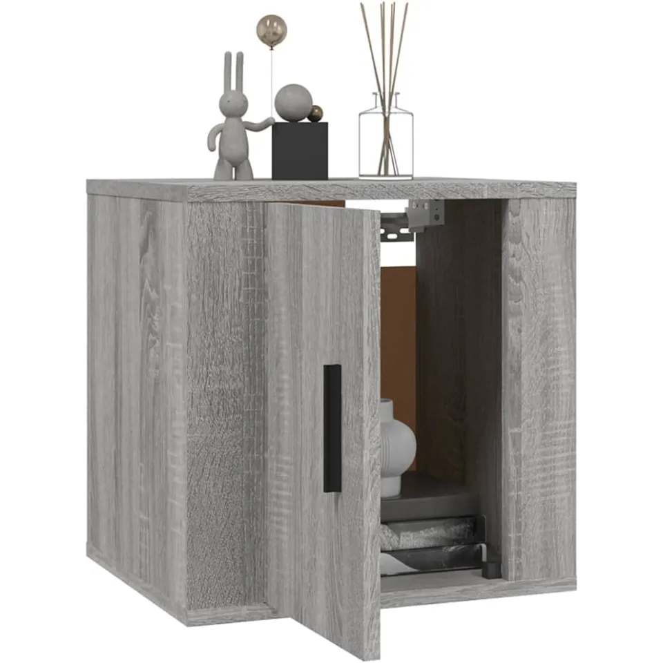 vidaXL Tv-wandmeubel 40x34,5x40 cm grijs sonoma eikenkleurig