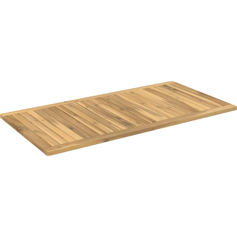 vidaXL Tafelblad 108,5 x 55 x 2 cm Rechthoekig Massief Acaciahout Bruin