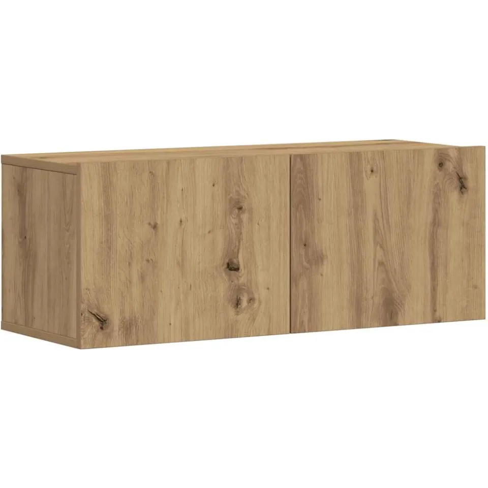 vidaXL Tv-wandkasten 5 st bewerkt hout artisanaal eikenkleurig, foto 3