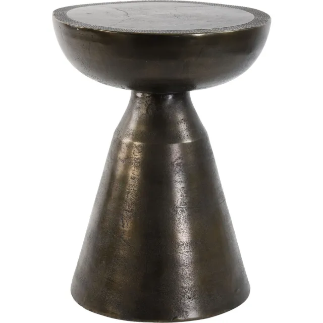 Light & Living Bijzettafel Pasja - Antiek Brons - Ø39.5cm - Modern