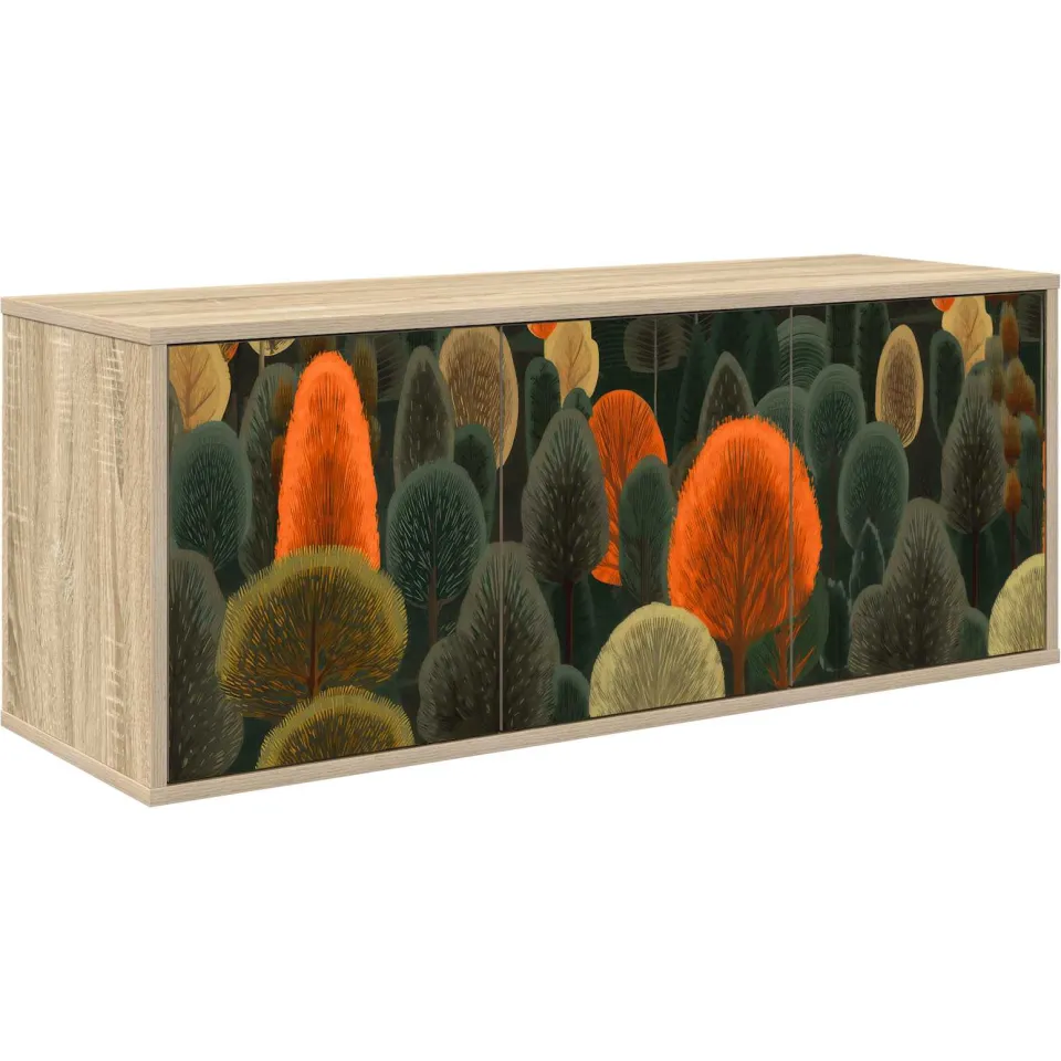 vidaXL Wandgemonteerd tv-meubel ZAANDAM 102 x 33 x 40 cm Sonoma Eiken, foto 3