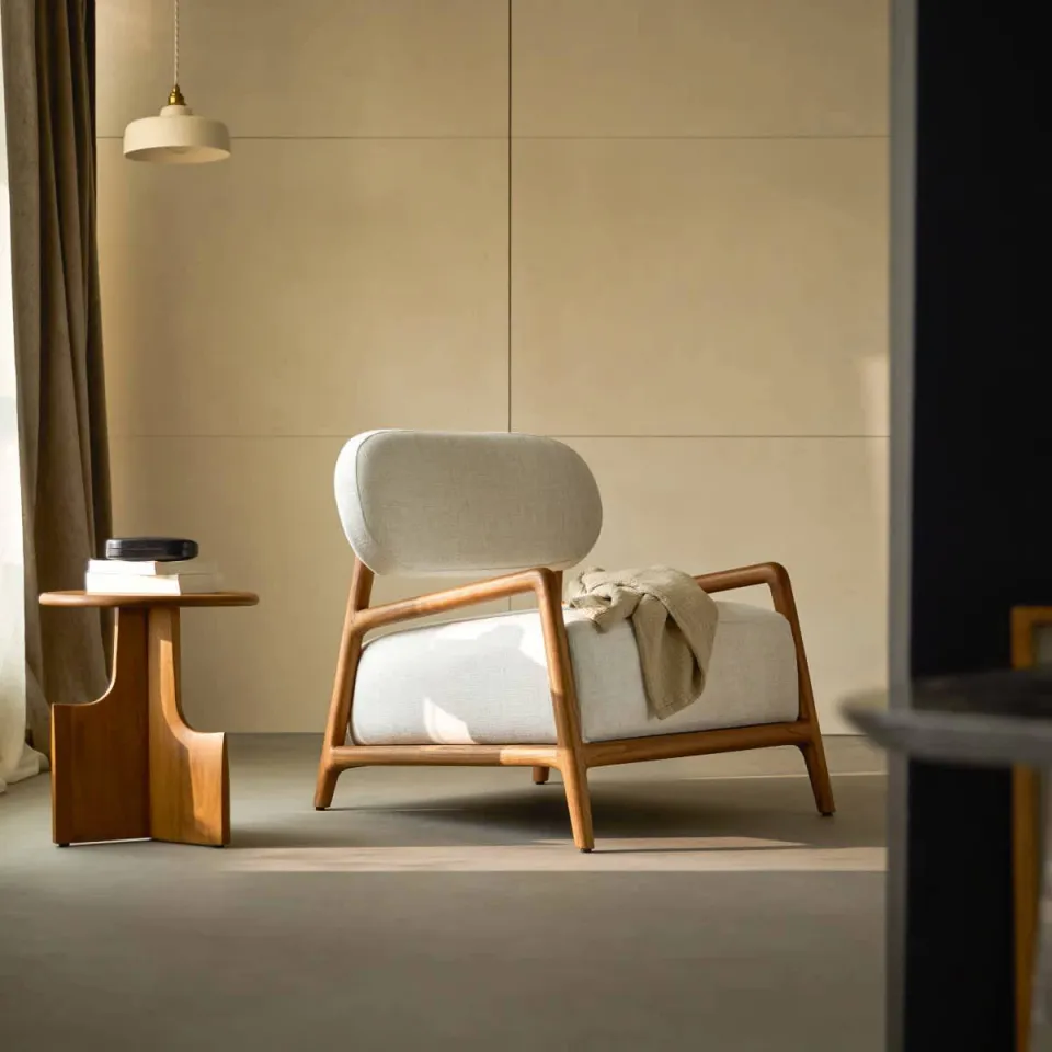 Tikamoon Romane - Fauteuil Beige